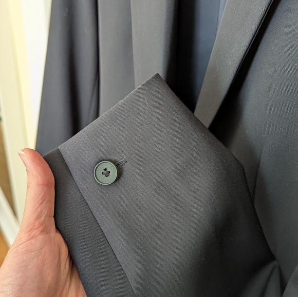 Vintage Everlane Dark Navy Wool Blazer 4 - Picture 4 of 9